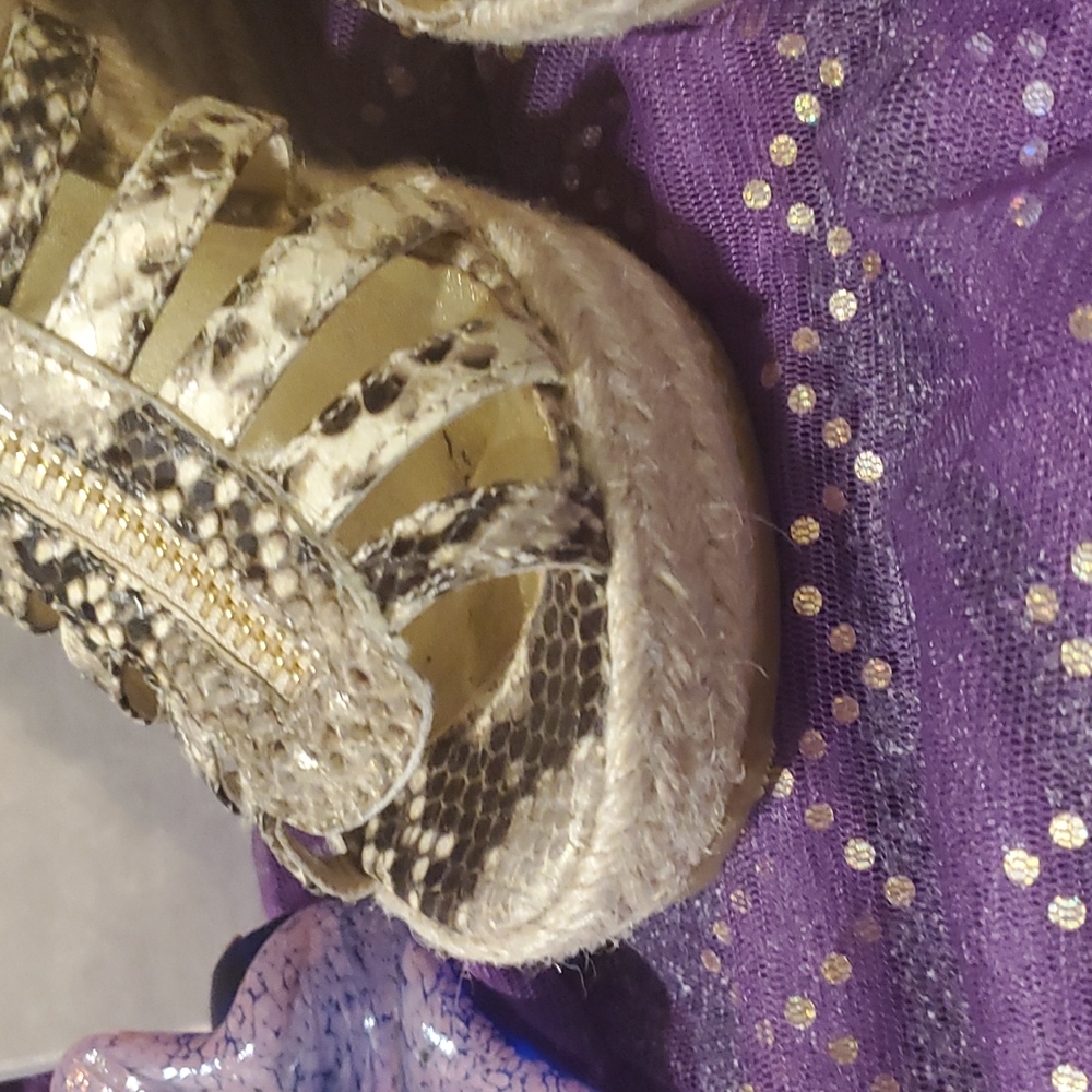 Jimmy Choo Wedge Shoes Python Print - Picture 5 of 15